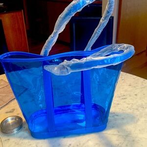 PVC Electric Blue Tote BN